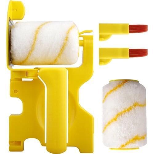 Paint Edger Roller Brush Set Multifunctional Clean-Cut Painting Roller Brush Set Decorations Home Wall Ceilings