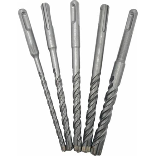 5Pcs Electric Hammer SDS Plus Drill Bit Set Cross Tips 4 Cutters 160mm for Concrete Wall Brick Block Masonry Drilling Bits