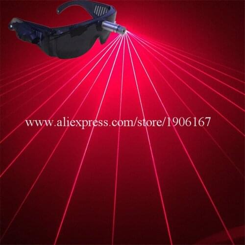 New Christmas 532nm 80mw Red Laser Glasses For Club DJ Decoration Laserman Glasses Stage Party Supplies