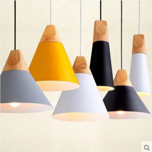 Pendant Lights Lustres Abajur Pendant Lamp Luminaire Hanglamp Colorful Aluminum Lamp Shade For Home Lighting Dining Room Lampsha