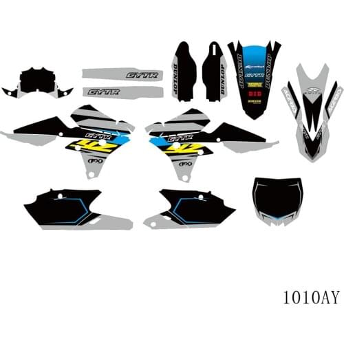 Full Graphics Decals Stickers Motorcycle Background 3M For YAMAHA YZ250F YZ450F YZ 250F YZ 450F YZF 250 450 2014 2015 2016 2017