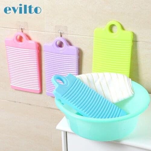 Portable Thicken Mini Washboard Plastic Non-slip Washing Board Clothes Cleaning For Laundry Cleaning Tool Bathroom Accessories