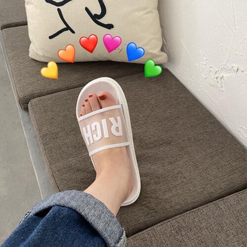 Slipper girl 2021 new summer trend fashion hundred bath anti-slip students thick bottom cool drag