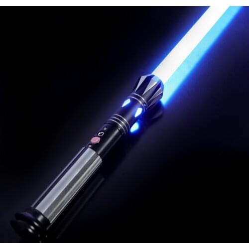 DamienSaber Heavy Dueling Blade Lightsaber Metal Hilt High Light Infinite Color Changing With Sensitive Smooth Swing