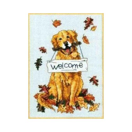DIM 6765 Welcome to Labrador cross stitch 11CT 18ct 14ct cotton thread embroidery DIY handmade needlework