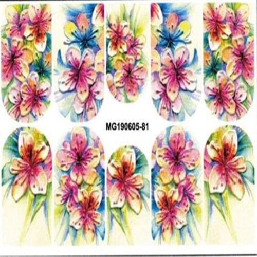 Factory Sale Price 6 D Cubic Engraved Nail Decal Flowers& butterflies Acrylic Engraved Nail Sticker