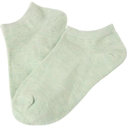 1 Pair Cotton Sports Invisible Socks For Women Japanese Cute Candy Color Boat Socks