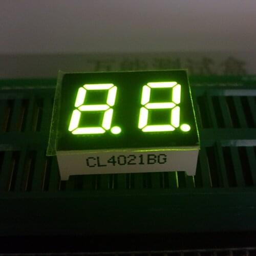 10PCS New 2 Bit 0.4 inch Digital Tube LED Display Yellow green Light 7 Segment Common Cahtode/Anode
