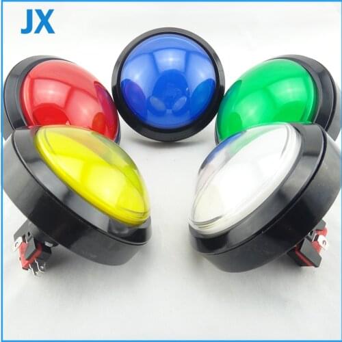 2PCS 100mm Push Button Arcade Button Led Micro Switch Momentary Illuminated 12v/5v Power Button Switch free shipping