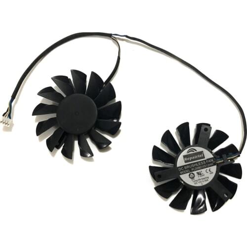2 Pieces/set GPU VGA Cards Dual Cooler Fans For MSI R7850 HD7850 R7950 HD7870 Graphics Card As Replacement