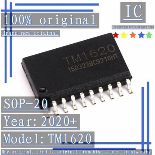 2020+100% Brand new original 10PCS-50PCS TM1620 SOP-20 LED driver digital tube driver chip