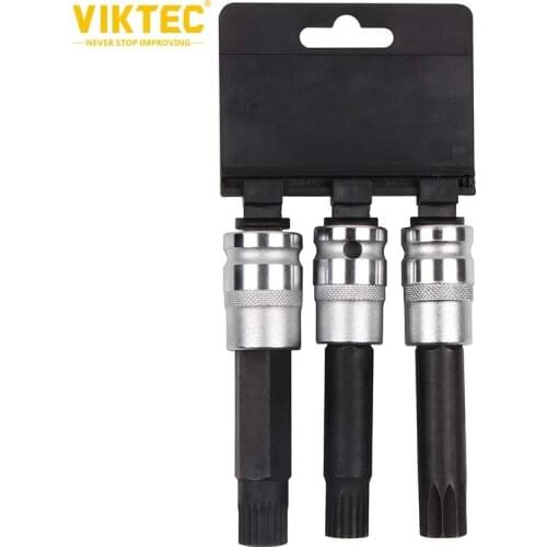 Viktec 3pc Special 1/2" Drive Sockets for Removing Rim Screws for BMW Wheel Rim Locks