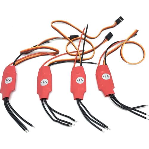 4pcs 2-3S 12AMP 12A Simon K SimonK firmware Brushless ESC w/BEC Quad Multi APM For 180 210 250 290 Mini Quadcopter Multi copter