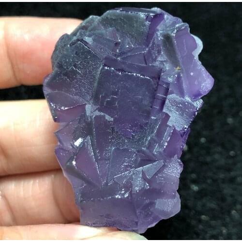 42.9gNatural purple fluorite teaching specimen healing energy QUARTZ GEM home decoration original stone collection ornament