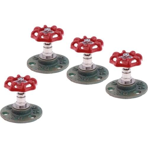 4x Industrial Rustic Wall Mounted Hand Wheel Hook Coat Hat Storage Towel