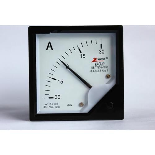 DC +-30A -30A-0-30A -10A -15A -20A -50A -100A Analog Panel Ammeter AMP Ampere Current Meter Gauge 6C2 Amperimetro Amperemeter