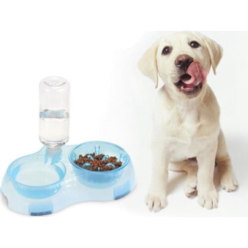 Automatic Pet Feeder Multi-functional Foldable Drinking Fountains Dog Bowl Water Dispenser Dogs Cats Food Dish Pet Slow Feeder