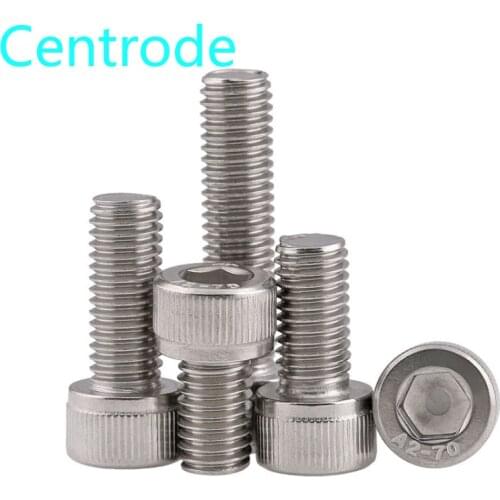 Inch cup head hexagon socket bolt 304 stainless steel American Cheese Head hex socket screw DIN912 0 #-10# 2Pcs