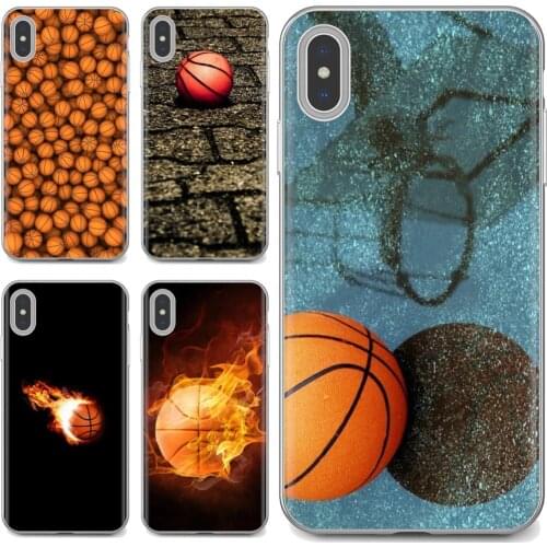 For Xiaomi mi Redmi Note 3 4 4X 5 6 7 8 8t 9 9s 9t 10 pro lite basketball ball Fire water Print TPU Shell Cases