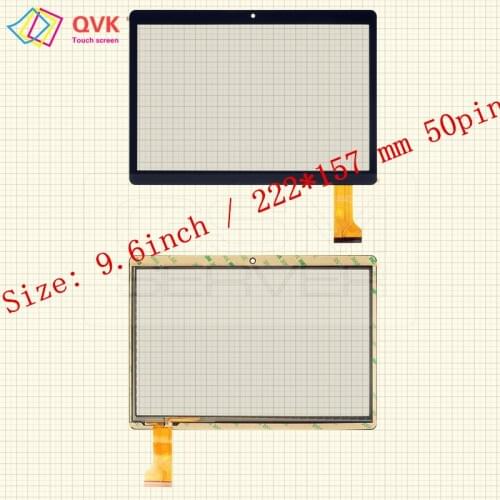 Black 9.6 inch P/N DP096438-F2 DP096438-F4 Capacitive touch screen panel repair replacement spare parts free shipping DP096438