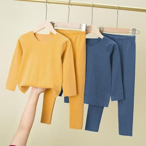 Baby Kids Pajamas Set Cotton Boys Sleepwear Suit Autumn Girls Pajamas Long Sleeve Pajamas Tops Pants 2pcs Children Clothing 2021