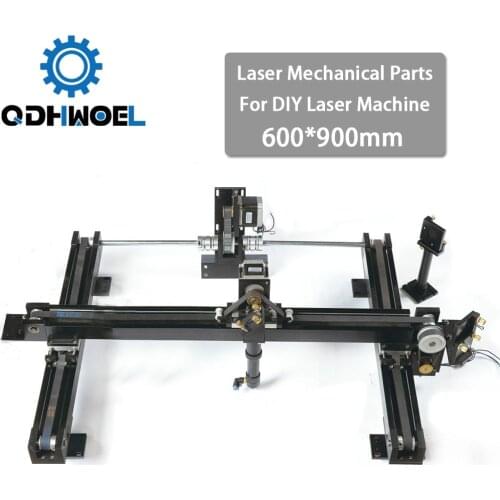 DIY Co2 Laser Engraving Cutter Machine Parts Set 600*900mm Size Mechanical Laser Spare Parts Kit