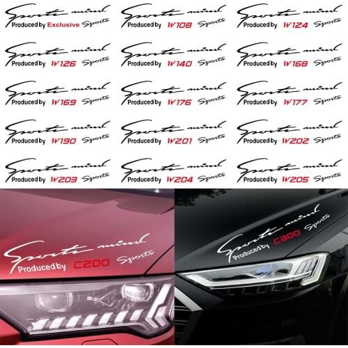 For Mercedes-Benz AMG W108 W124 W126 W140 C300 etc Car Lamp Eyebrow Sticker Reflective Light Eyebrow Decoration Decal Accessorie