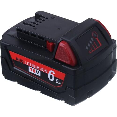 For Milwaukee M18 6.0Ah 18V M18 Power Tools Rechargeable Li-ion Battery Replacement 48-11-1815 48-11-1850 48-11-1840 Z50 Fo