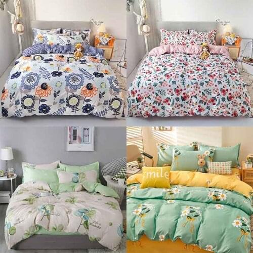 Home Textile Flower Print Style Bedding Sets 3/4pcs Childrens Boy Girl And Adult Bed Linings Duvet Cover Bed Sheet Pillowcase