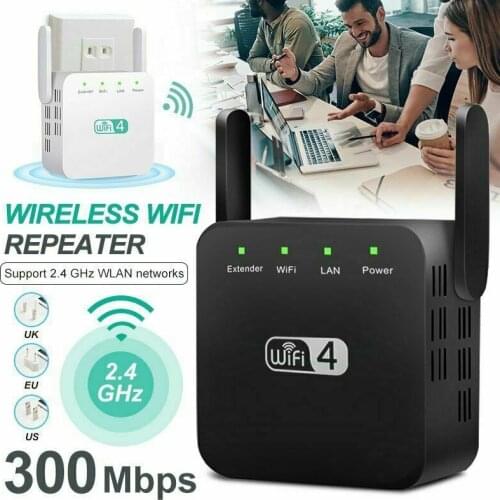 2.4Ghz Dual Band WiFi Extender Zen Booster 300M Internet Range Zenbooster Router Signal Booster PUO88