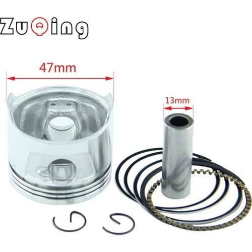 Lifan Zongshen Loncin 47mm 13mm Piston Ring Pin kit 70cc Fit For ATV Quad Bike Dirt Bike