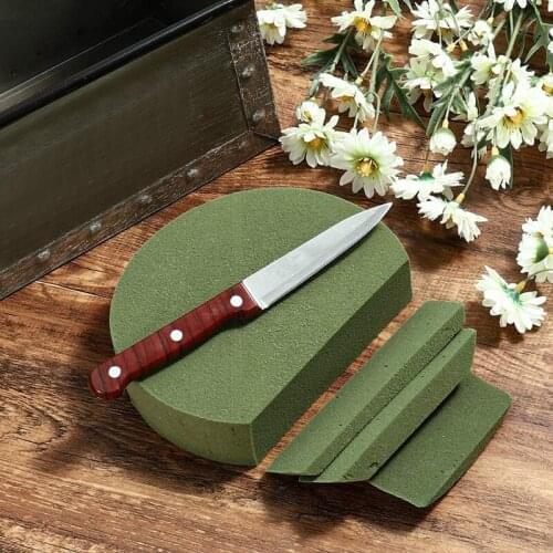 4Pcs Round Dry Floral Foam for Artificial Flowers for Wedding Aisle Flowers Party Decoration Flower Foam Blocks 6.5Inch