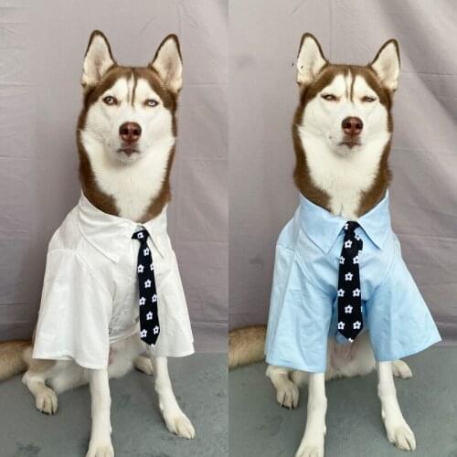 Pet Summer Shirt Cat Puppy Clothes Small Big Large Dog Costume Yorkshire Pomeranian Poodle Corgi Husky Golden Retriever Clothing