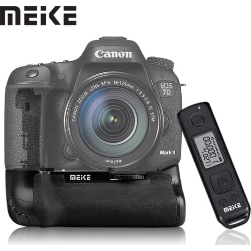 Meike MK-7DII Pro Vertical Battery Grip for Canon EOS 7D2 7D Mark II DSLR Cameras as BG-E16