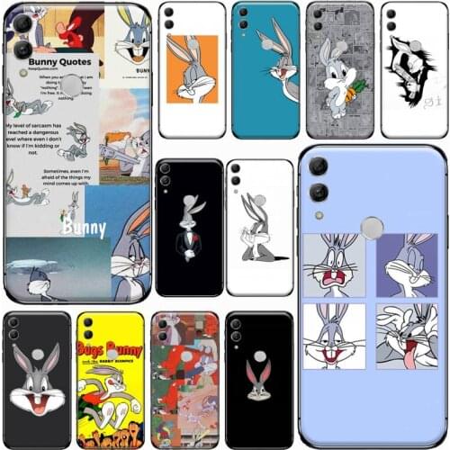 Fashion Cute Cartoon Rabbit Phone Case For Huawei Honor 7C 7A 8X 8A 9 10 10i Lite 20 NOVA 3i 3e