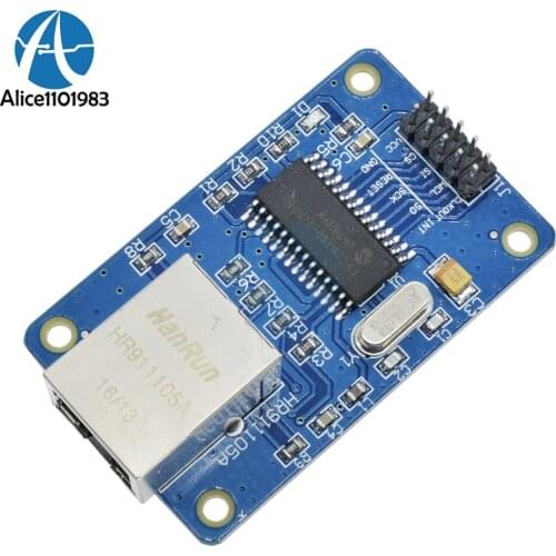 ENC28J60 LAN Ethernet Network Board Module 25MHZ Crystal AVR 51 LPC STM32 3.3V