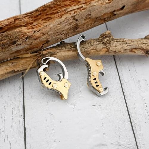 Stainless steel brass bottle opener Portable folding beer bottle opener EDC gadget