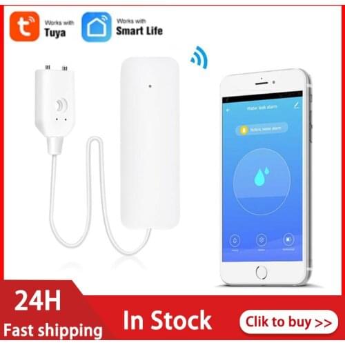 New Tuya WIFI Smart Water Leakage Alarm Wifi Sensor Water Flood Detector Smart Home Alarm Overflow Smart Home With Smartlife App