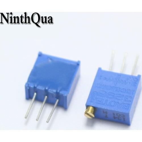 5pcs 3296W Potentiometer 1K 3K 5K 10K 20K 50K 100K 200K 500K 100R 500R 1M Variable Resistors 3296 Adjustable Multiturn Trimmer