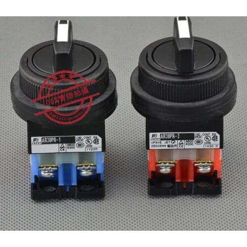 [SA]Japans Fuji FUJI segment selector switch 30mm 3 self-resetting AR30PR-111B 1NO1NC--10pcs/lot