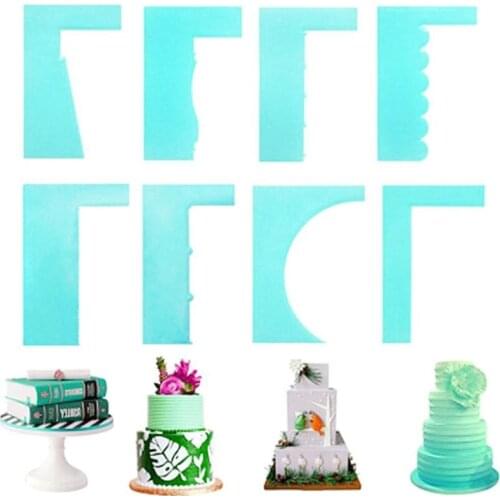 Scraper Smoother Baking Supply 1pc New Spatula Cake Decoration Pastry Edge 8 Style Fondant Fashion Plastic Mousse Scraper