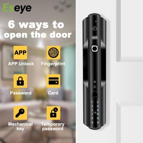 Eseye Smart Door Lock Biometric Fingerprint Lock Security Password Electronic Lock Fingerprint Key Unlock