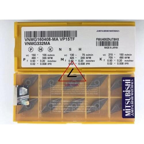 VNMG 160408 MA VP15TF 10pcs original Mitsubishi turning insert DIAEDGE