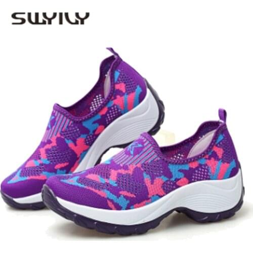 SWYIVY Slimming Woman Shoes Fitness Comfortable Body-Shaping Shoe 2019 Spring Female Fashion Big Code High Quality Toning Shoes