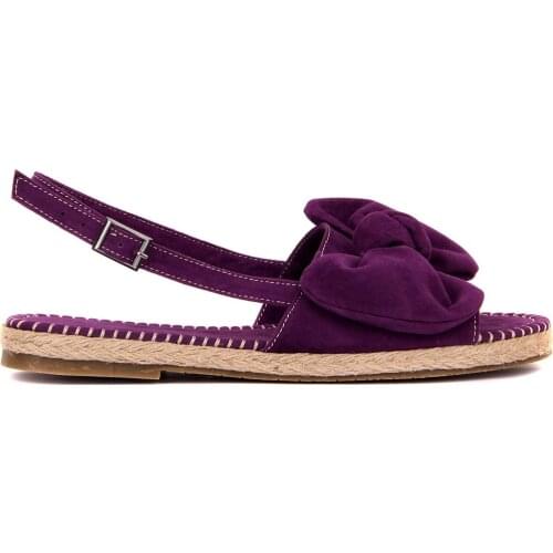 Moxee-Purple Color Bow Female Sandals