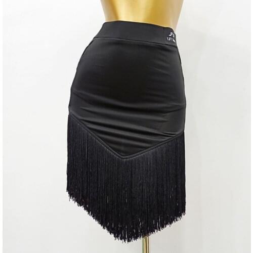 2020 New Latin Dance Dress Women Tassel Latin Dance Skirt for Ballroom Samba Tango Chacha Belly Dancing Performamnce LW498