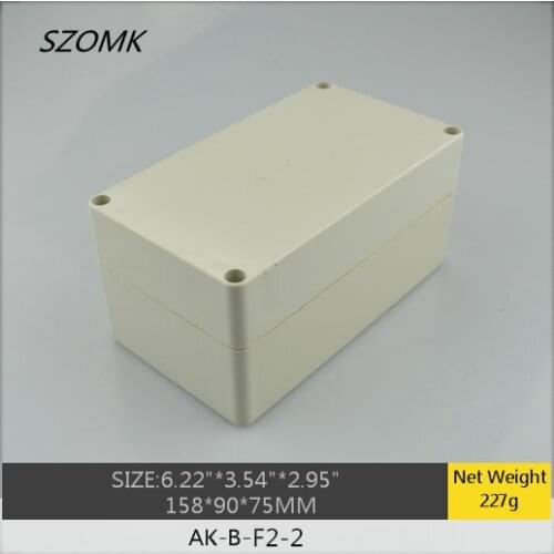 1 piece, electrical cabinet abs plastic enclosure 158*90*75mm Instrument control box, plastic out let enclosure