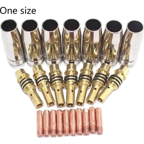 24pcs 1.2 15AK Nozzles Contact Tips Holders MIG Welder Consumable Welding Tool Accessory Fit for 15AK Welding Torch High quality