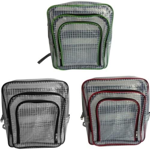 15.7 Inch ESD Anti-Static Clear Backpack,Cleanroom Engineer PVC Tool Bag Full Cover by PVC