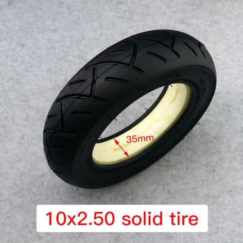 10x2.5 tubeless solid tire for Quick 3 ZERO 10X Inokim OX Folding Electric Scooter 10-inch Mini Motorrad Razor